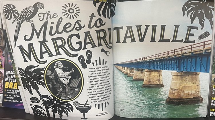 Article on Jimmy Buffett in Coastal Living Magazine