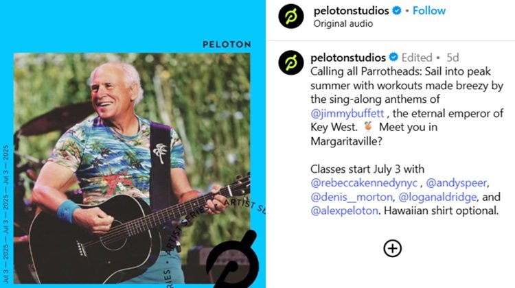 Jimmy Buffett Peloton Workouts