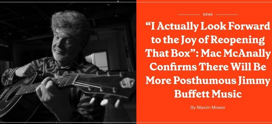 Mac McAnally confirms album with unreleased Jimmy Buffett songs